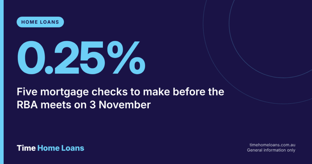 Five mortgage checks to make before the next RBA decision