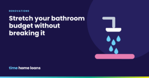 Illustration of a shower head with water drops