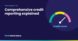 Illustration of a credit score gauge