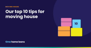Illustration of stacked moving boxes